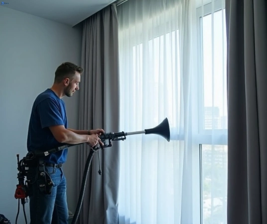 Professional residential curtain cleaning process equipment Matty Curtain Cleaning wattle-glen-vic