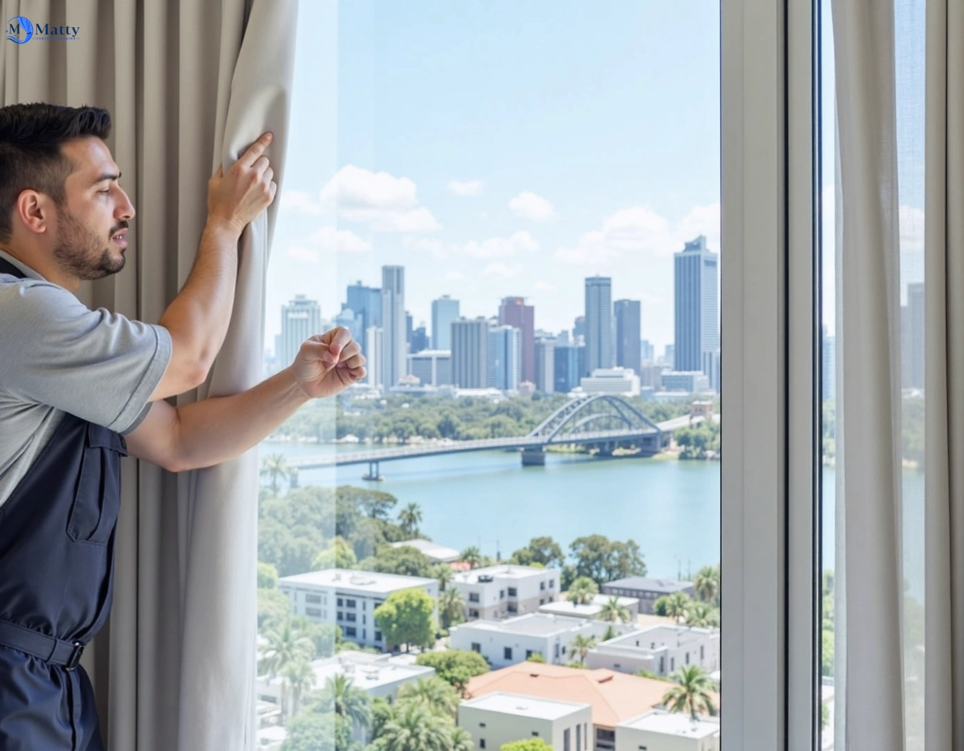 Professional curtain steam cleaning service wattle-glen-vic QLD by Matty Curtain Cleaning